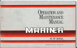 Mariner 40HP Operation and Maintenance Manual 1986
